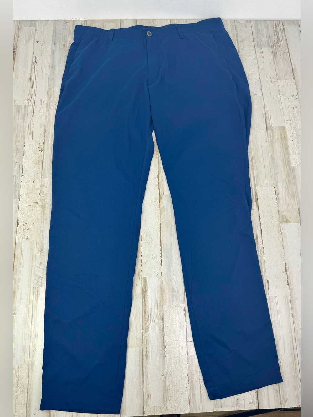 Under Armour Golf Pants Mens 42x36 Blue Straight Stretch Polyester Golf